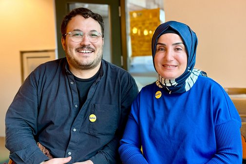 Levent Öztürk (links) und Dilek Erusta