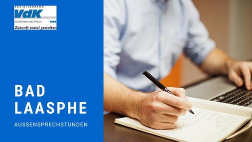Grafik mit Text Bad Laasphe - Außensprechstunden