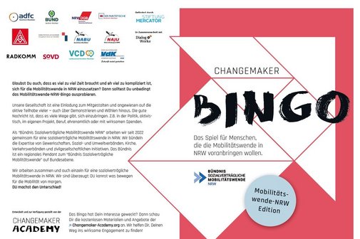 Screenshot der Bingo-Karte mit Logos aller Partner des Bündnisses für sozialverträgliche Mobilität.