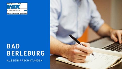 Grafik mit Text: Bad Berleburg Außensprechstunden