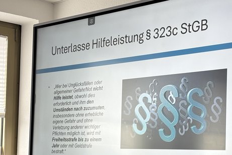 Power-Point-Pr&auml;sentation Unterlassene Hilfeleistung