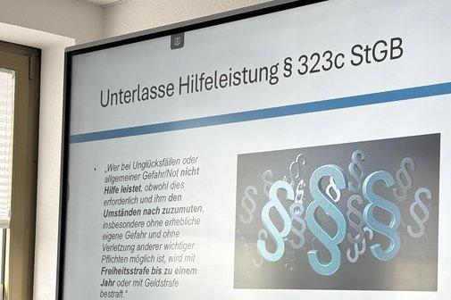 Power-Point-Pr&auml;sentation Unterlassene Hilfeleistung