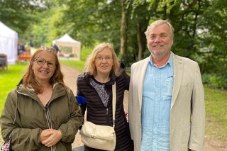 Suzanne Kettig, Regina Schenk und Klaus Schneidereit