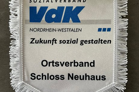 Stammtisch-Wimpel VdK Ortsverband Schloss Neuhaus