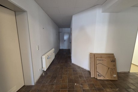 Der Eingangsbereich im neuen B&uuml;ro