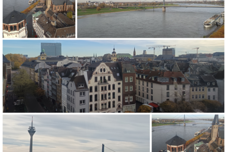 Bilder von Düsseldorf aus der Gondel vom Riesenrad Unsere schöne Stadt Düsseldorf von oben