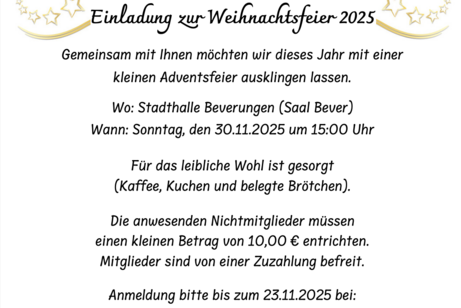 Weihnachtsfeier 2025