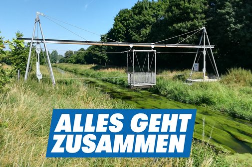 Blauer VdK-Button mit Aufschrift Aktiv im Ehrenamt - Zukunft sozial gestalten