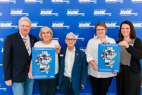 v.l.n.r Helmut Steiffert, Gisela Schiffers, Manfred Ochs, Sandra Wehmeier, Elke Leidig