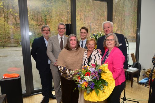B&uuml;rgermeister Heiner Fragemann Wuppertal, Oberb&uuml;rgermeister Sven Wolf Remscheid, Oberb&uuml;rgermeister Daniel Flemm Solingen, Bernhard M&uuml;ller stell Vorsitzender KV bergisch Land, Manuela D&ouml;rtelmann VdK Landesverband, Heike Herrig, Martina M&uuml;ller Schriftf&uuml;hrerin KV bergisch Land