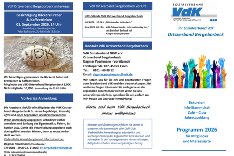 Flyer Bergeborbeck Veranstaltungen 2026