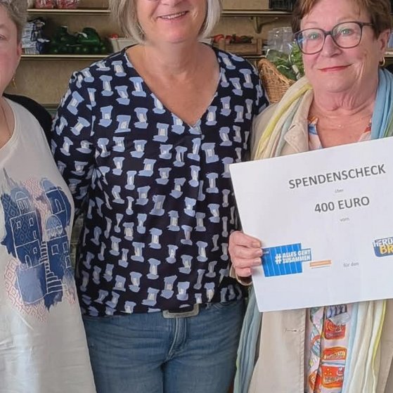Spenden&uuml;bergabe an den Herdecker Brotkorb 400,00 Euro