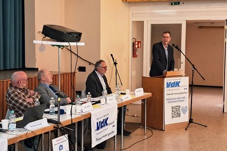 Vorstand, B&uuml;rgermeister Herr Draht und Herr Zander beim KV-Tag