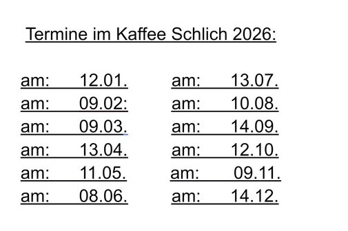 Sprechstunden im Rathaus und Kaffee trinken im Caf&eacute; Schlich