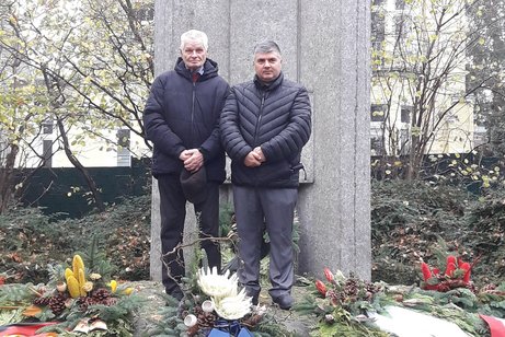 Vorsitzender Ahmet Ucan und Beisitzer Bruno Fiesel