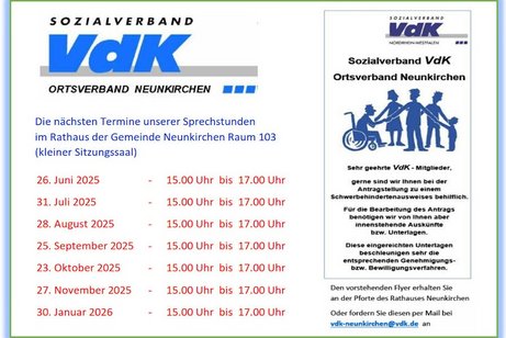 Hinweis auf unsere Sprechstunden
