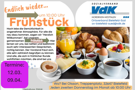 F&uuml;hst&uuml;ck im Caf&eacute; Olsson