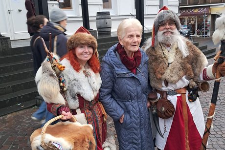 Ein Mitglied auf dem Mittelalterlichen Weihnachtsmarkt
