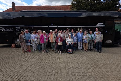 Hier ist die Reisegruppe nach Kerken abgebildet