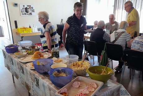 Buffet reichhaltig und gut.