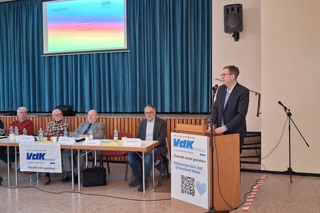 Vorstand, B&uuml;rgermeister Herr Draht und Herr Zander beim KV-Tag