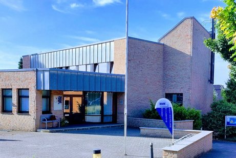 Eingangsbererich des Gemeindezentrums