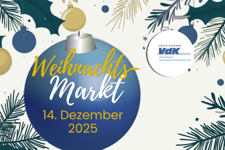 Jetzt Anmelden: Zum VdK-Treffen auf dem Weihnachtsmarkt am Seniorenhaus