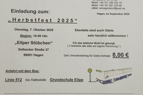 Einladung zum Herbstfest