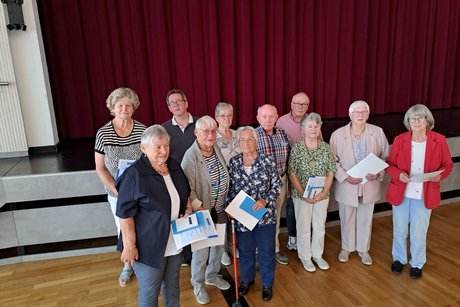 Gruppenfoto der geehrten Jubilare
