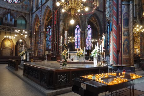 In einer Kirche in Kevelaer.