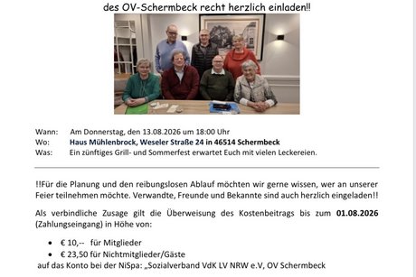 Foto der Einladung