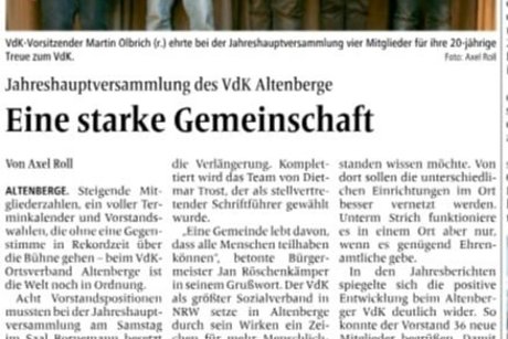 Jahreshauptversammlung