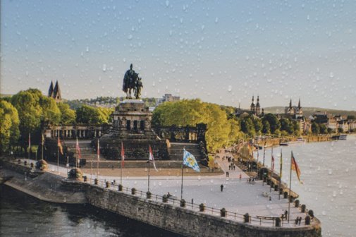 Hier zu sehen ist ein Bild des "Deutschen Ecks" in Koblenz.