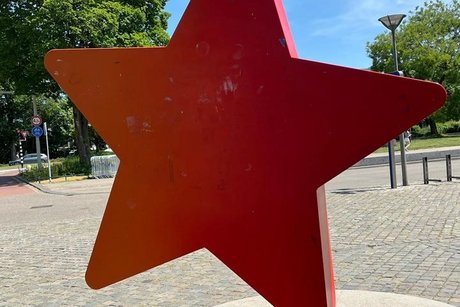 Ein Stern als Skulptur