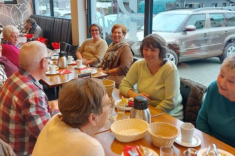 Wir frühstückten gemeinsam