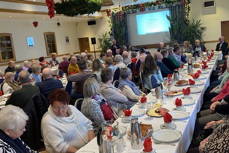 Die Weihnachtsfeier war gut besucht
