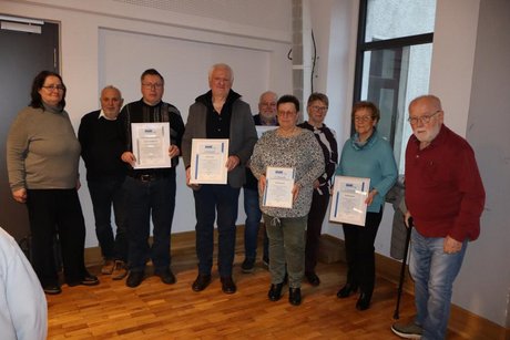 Ehrung unsere Jubilare mit Katharina Batz und Andreas Hasenau