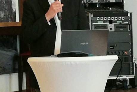 Kreisgeschäftsführer und Jurist Sebastian Olliges berichtet über die Kompetenz des VdK in der Rechtsberatung und -vertretung.