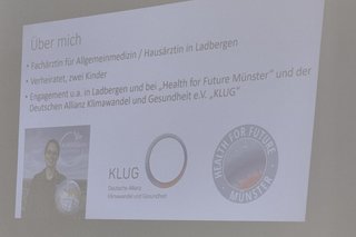 Powerpoint Folie über die Vortragende