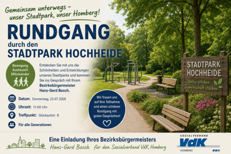 Stadtpark Hochheide, KI generiert, Landschaft beispielhaft