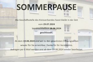 Sommerpause des Kreisverbandes