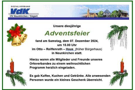 Adventsfeier 2024
