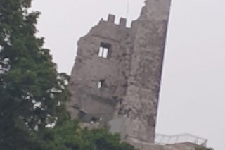 Blick auf Drachenfels Burgruine