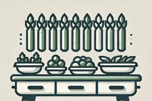 Symbolbild: Spargelbuffet