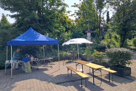 Grillstand beim VdK-Treff