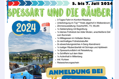 Plakat Busreise