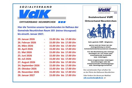 Unsere Sprechstunden 2026