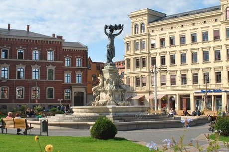 Postplatz in Görlitz