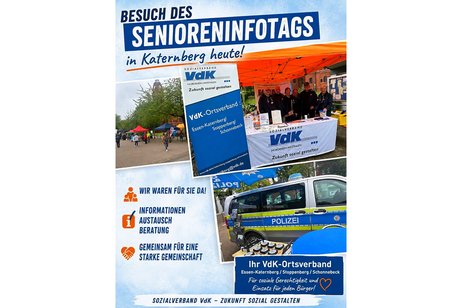 Poster zum 18. Senioren-Infotag auf dem Katernberger Markt
