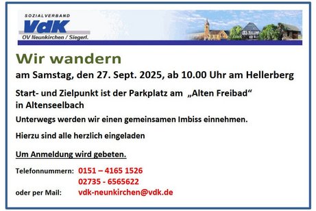 Wir wandern